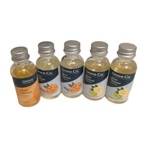 Lot Of 5 Grove Co. Glass Cleaner Concentrate Plant Based - Orange, Citron